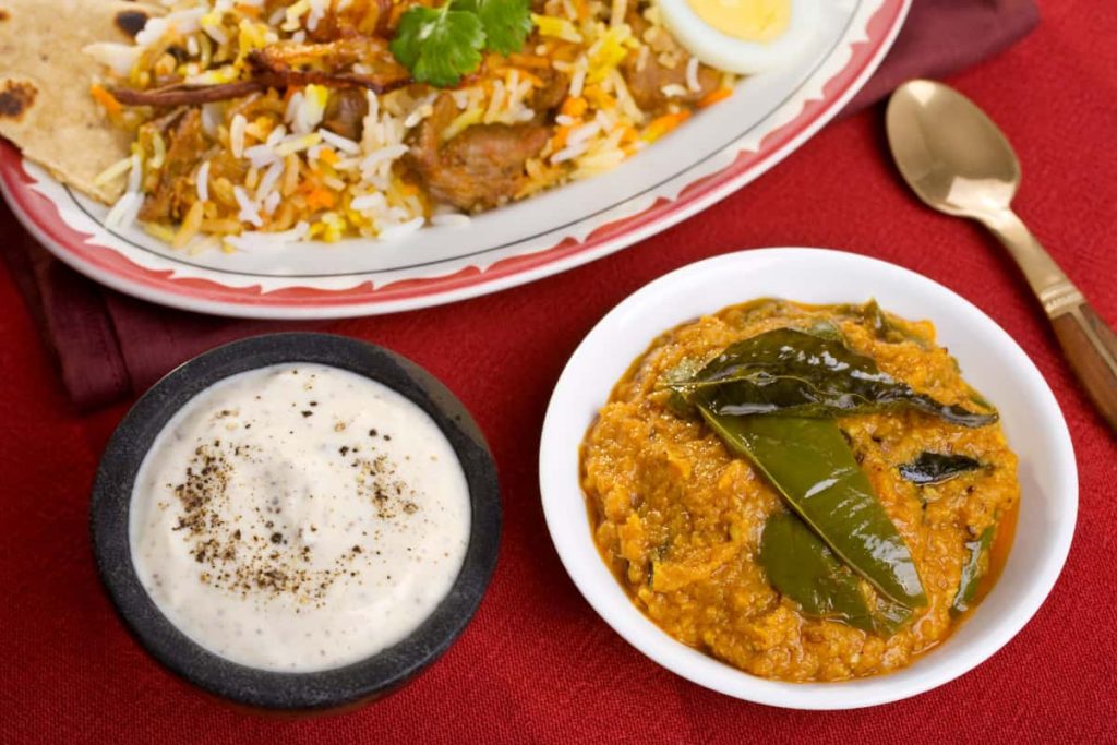 indian meal accompaniments