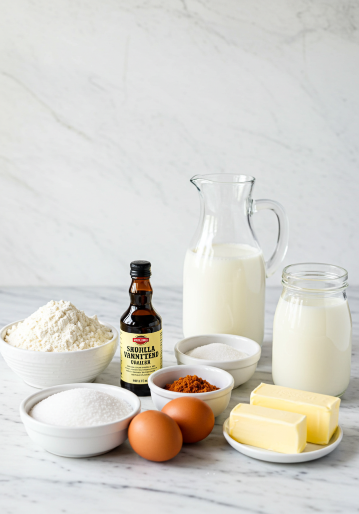 Vanilla French Beignets Ingrediants