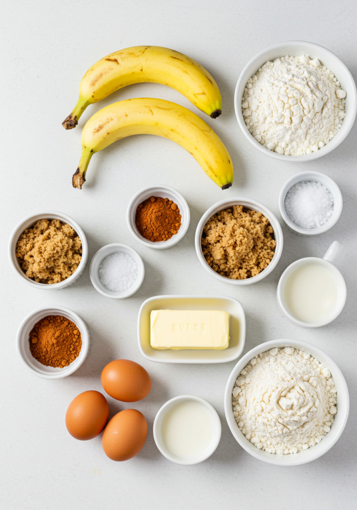 Banana Cinnamon Rolls Ingredients