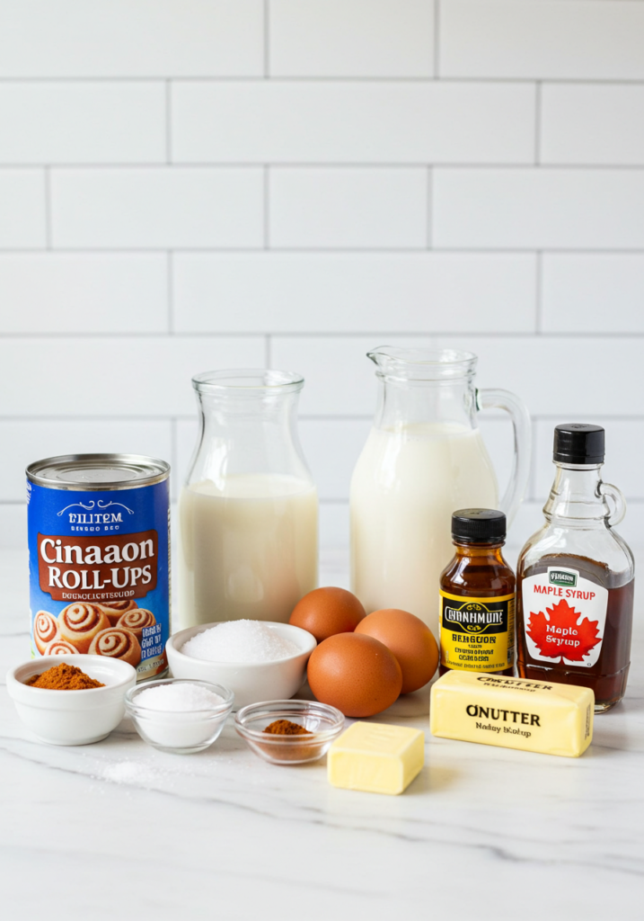 Cinnamon Roll French Toast Ingrediants