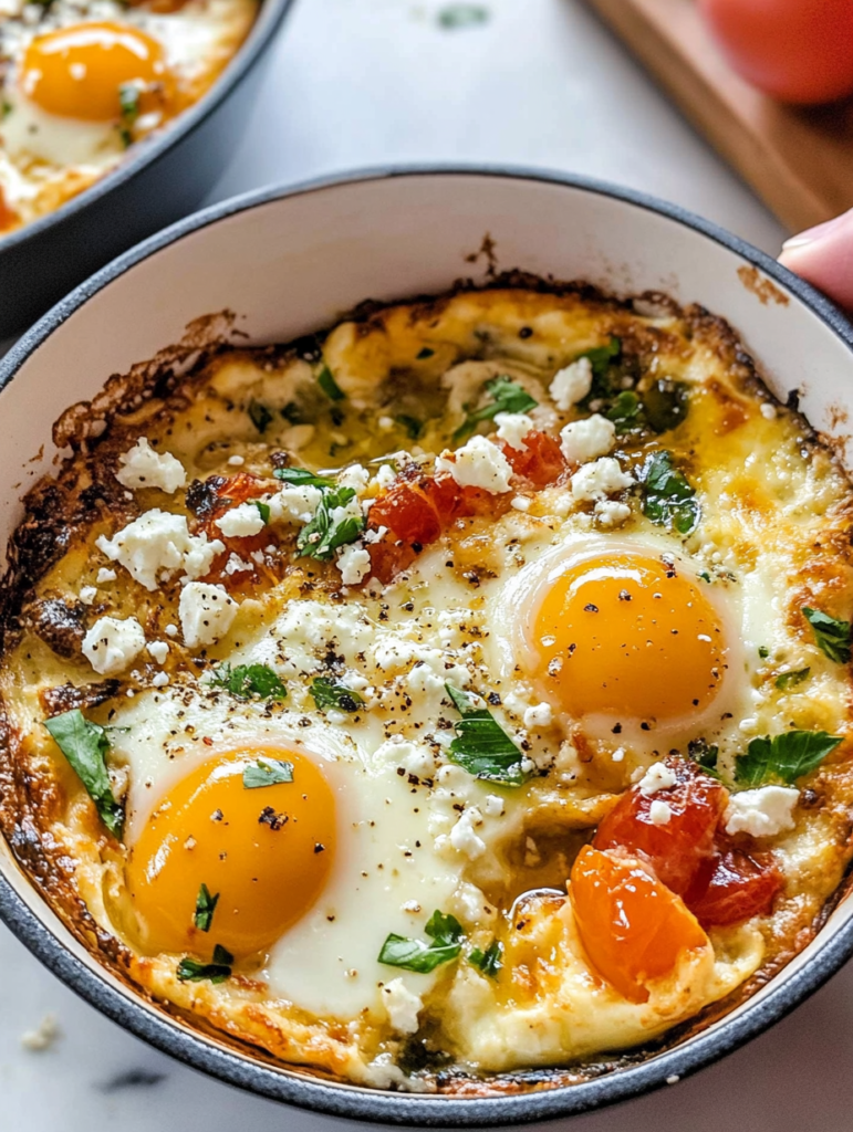 Mediterranean Baked Feta Eggs