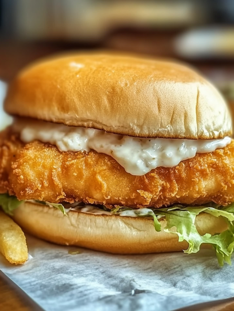 Crispy Fried Cod Sandwich