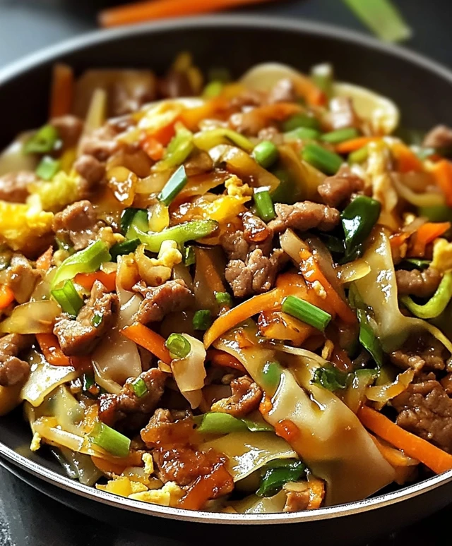 Egg Roll Stir Fry Dish