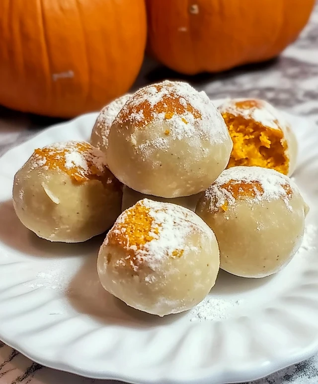 No Bake Pumpkin Balls
