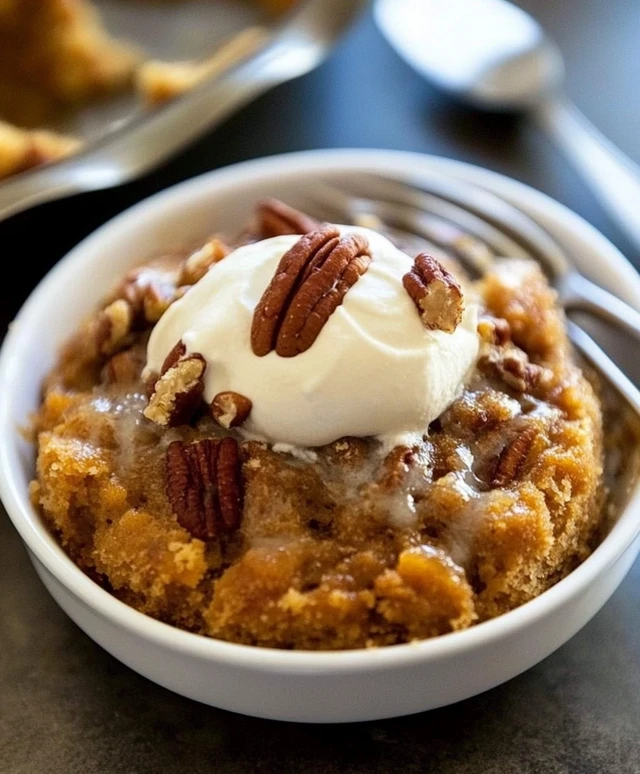 Pumpkin Pecan Cobbler Dessert