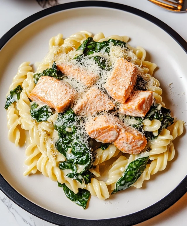 Spinach Salmon Pasta