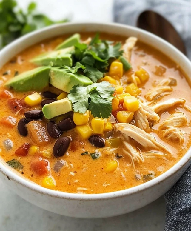Creamy Chicken Tortilla Soup