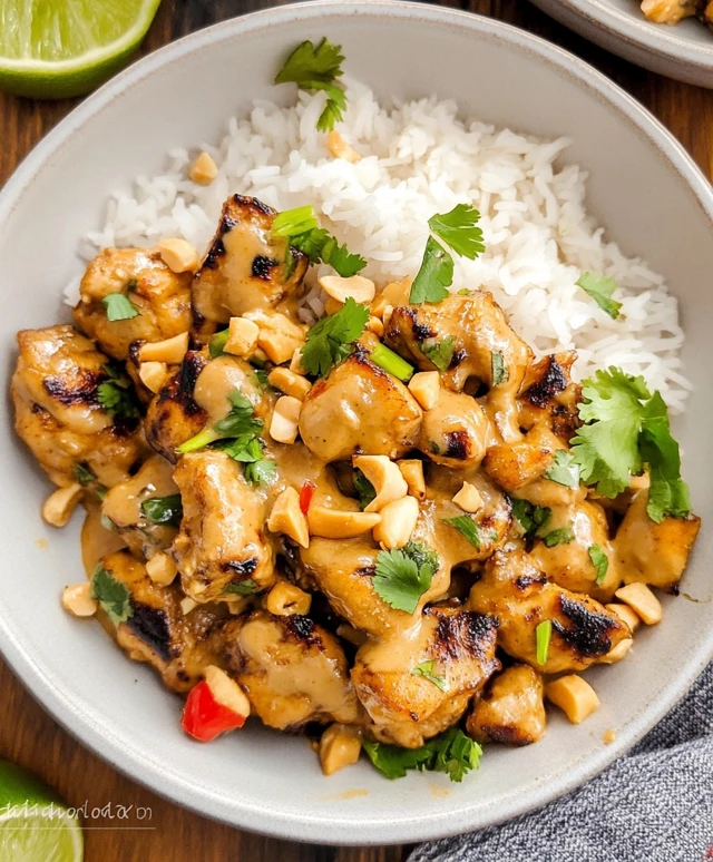 Thai Peanut Chicken Dish