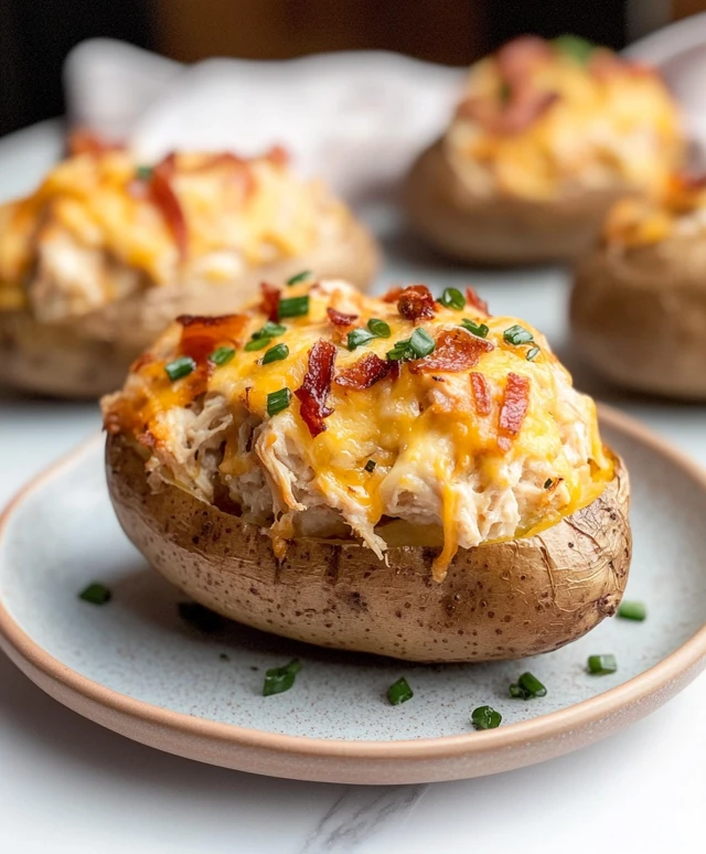 Crack Chicken Baked Potatoes