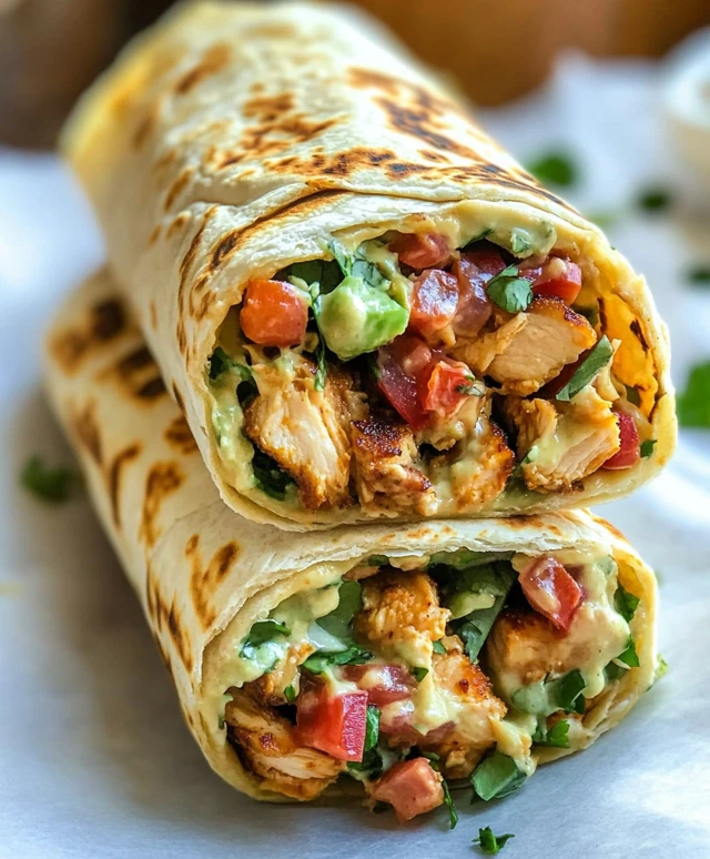Chipotle Ranch Grilled Chicken Burrito