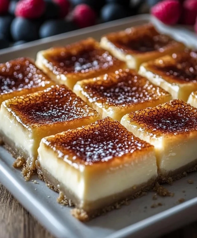 Crème Brûlée Cheesecake Bars
