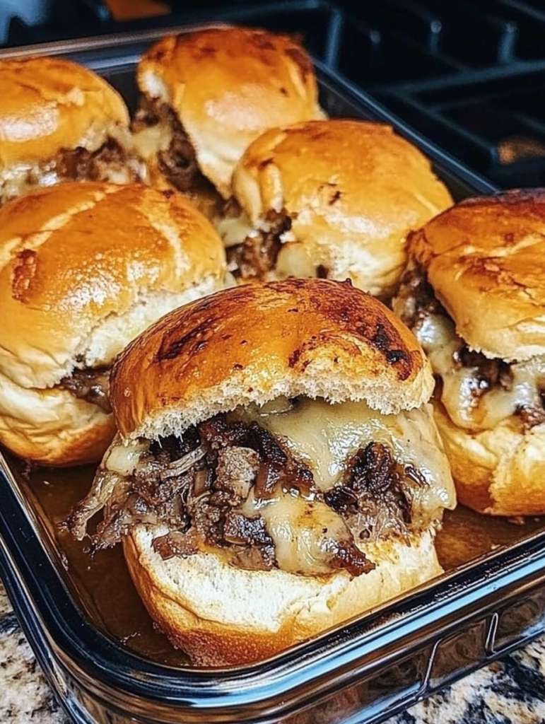 Philly Cheesesteak Sliders