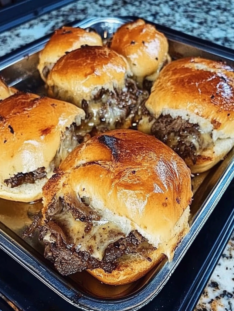 Philly Cheesesteak Sliders