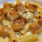 Creamy Garlic Butter Chicken and Rigatoni