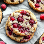 Raspberry and Chocolate Chip Cookies