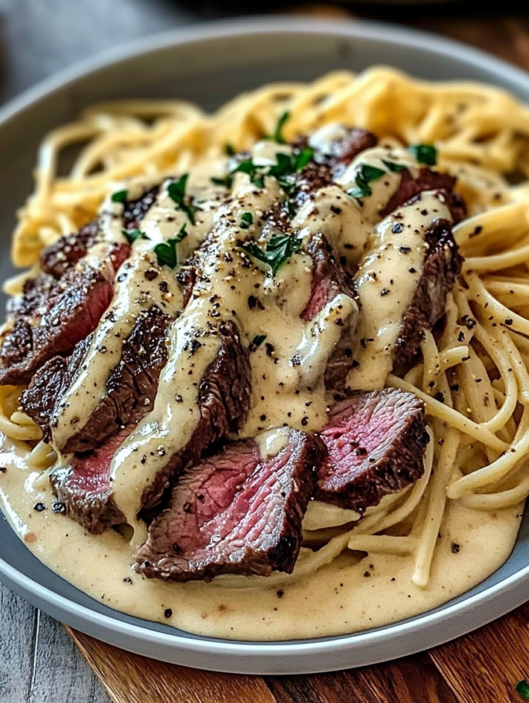 Creamy Cajun Steak Alfredo