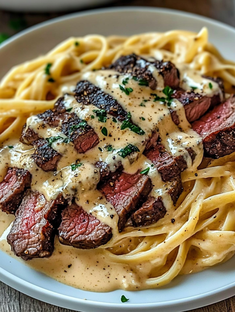 Creamy Cajun Steak Alfredo