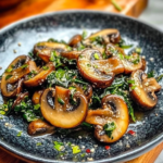 Easy Sauteed Mushrooms with Spinach