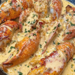 Garlic Parmesan Alfredo Lobster Tails