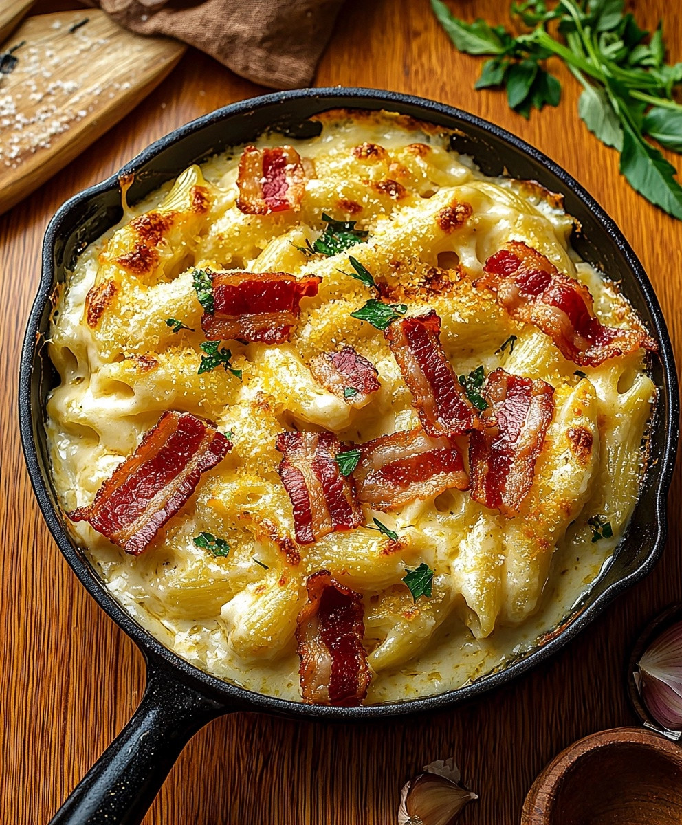 Baked Mac and Cheese with Bacon