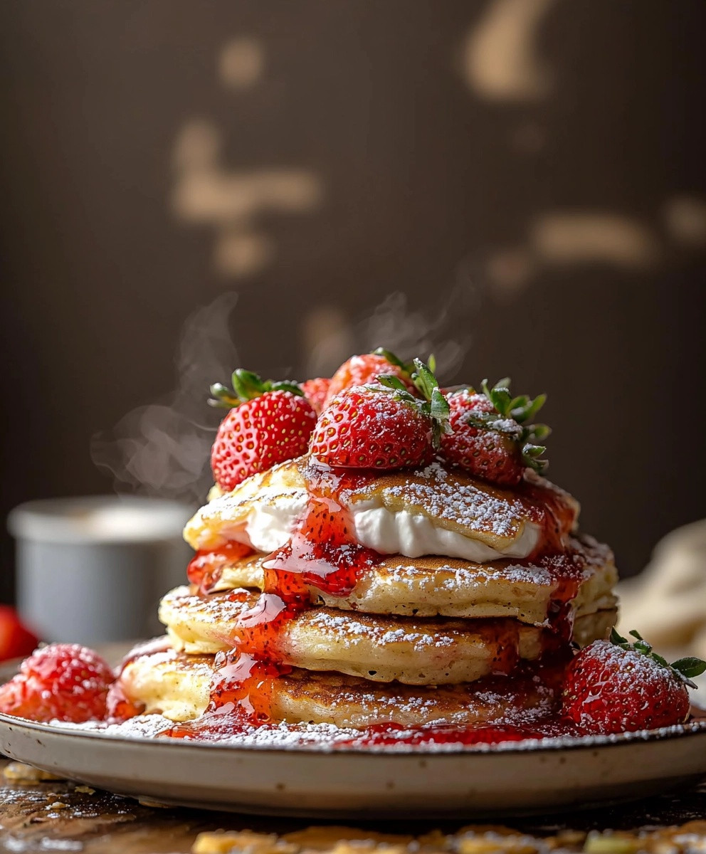 Strawberry Shortcake Pancakes