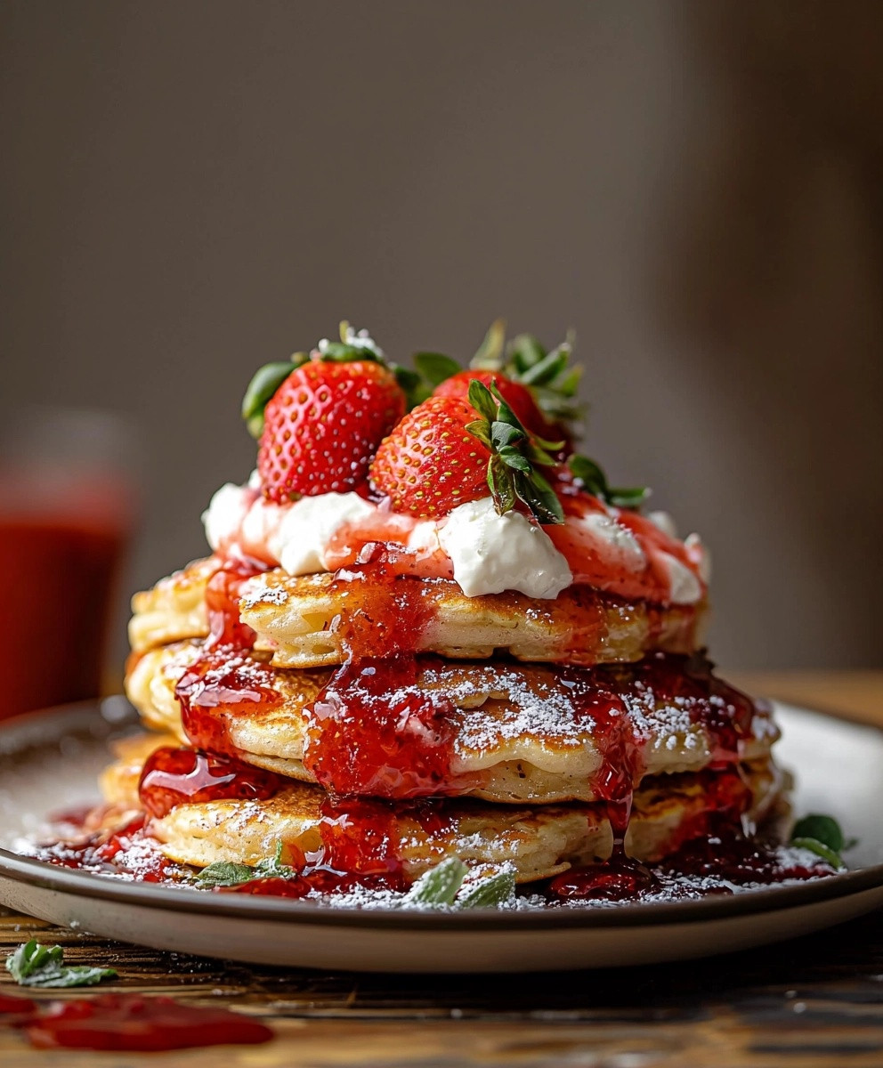 Strawberry Shortcake Pancakes