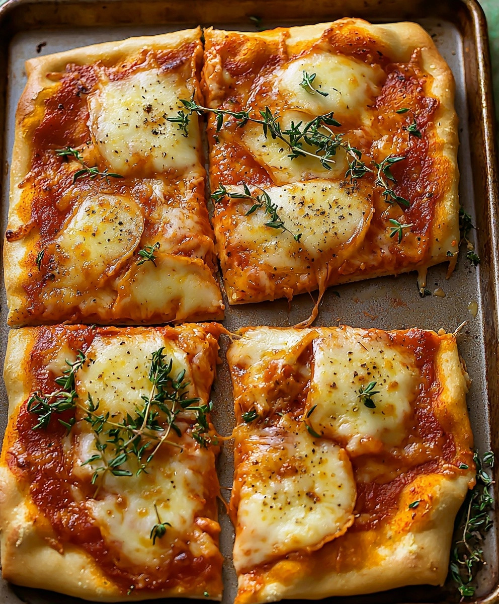 Cheese Sheet Pan Pizza