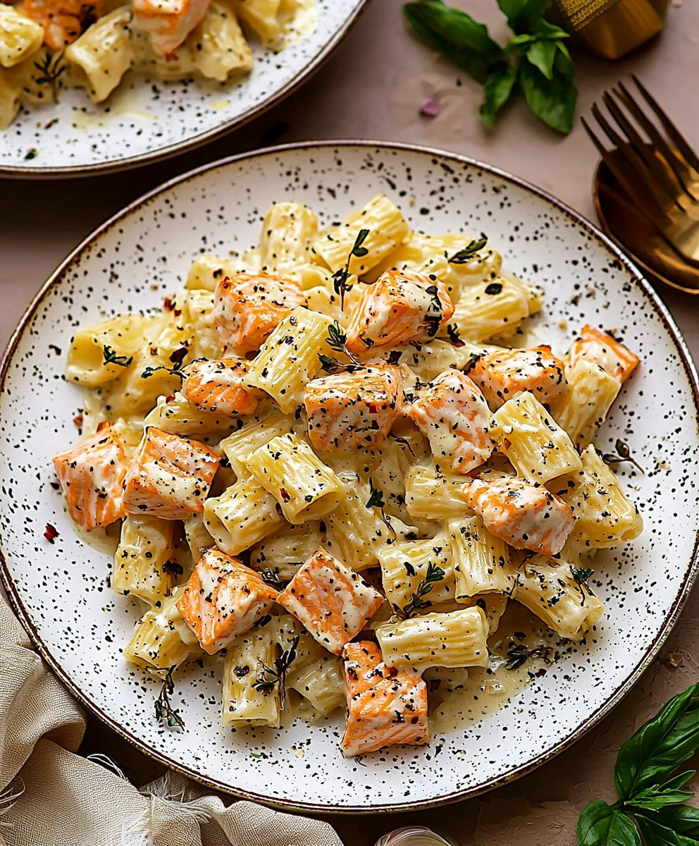 Creamy Salmon Alfredo Pasta