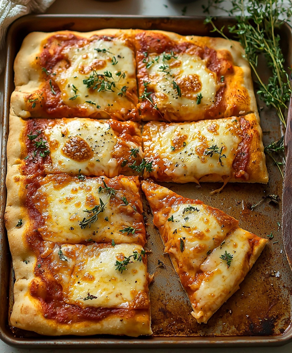 Cheese Sheet Pan Pizza