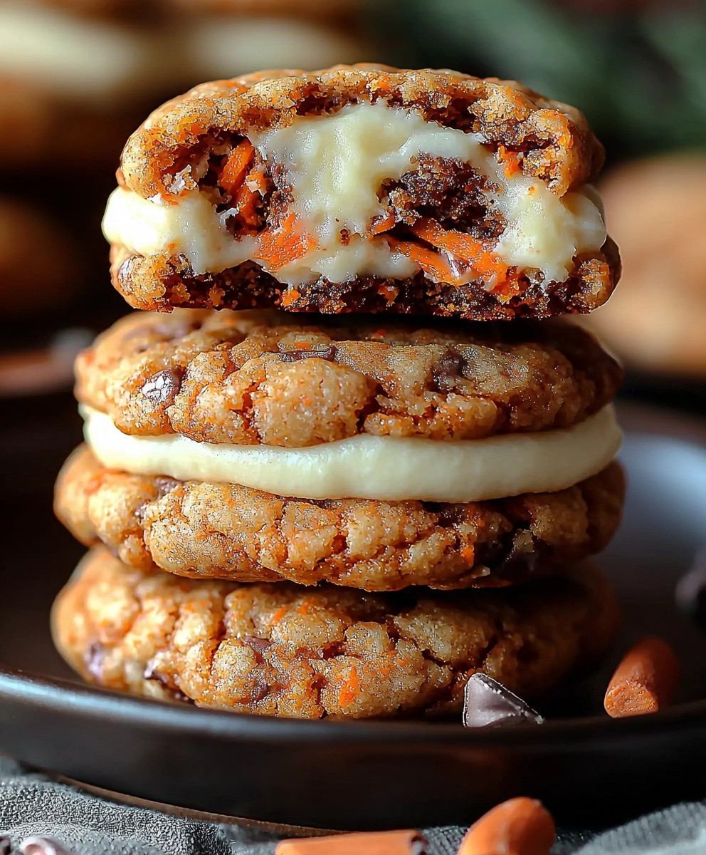 Stuffed Carrot Cake Cookies
