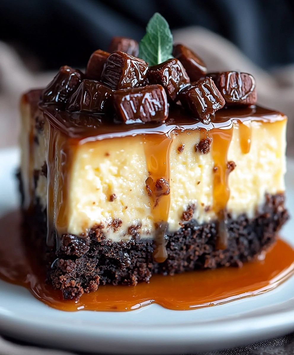 Caramel Brownie Cheesecake Delight