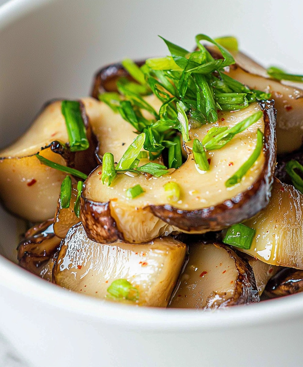 Korean Shiitake Mushroom Dish