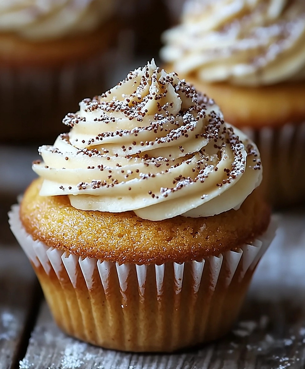 Pumpkin Cupcakes with Cream Filling