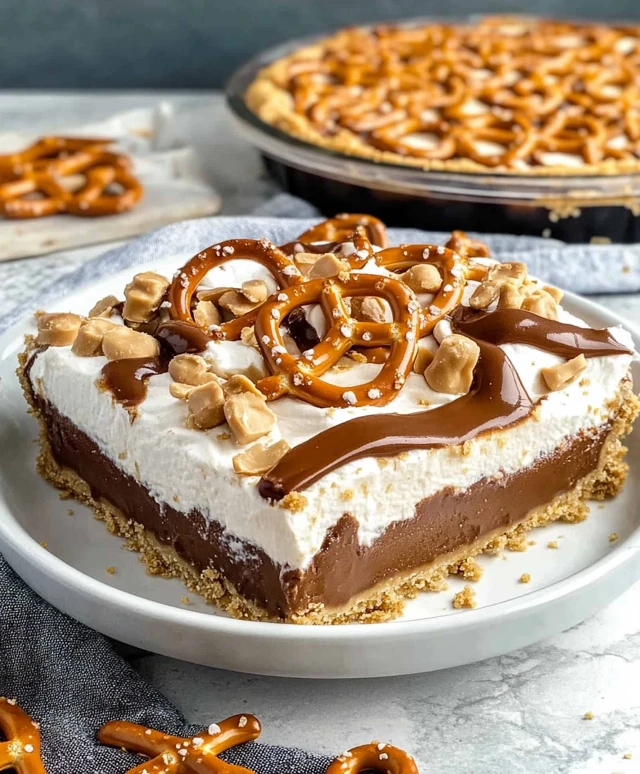 Peanut Butter Pretzel Pie