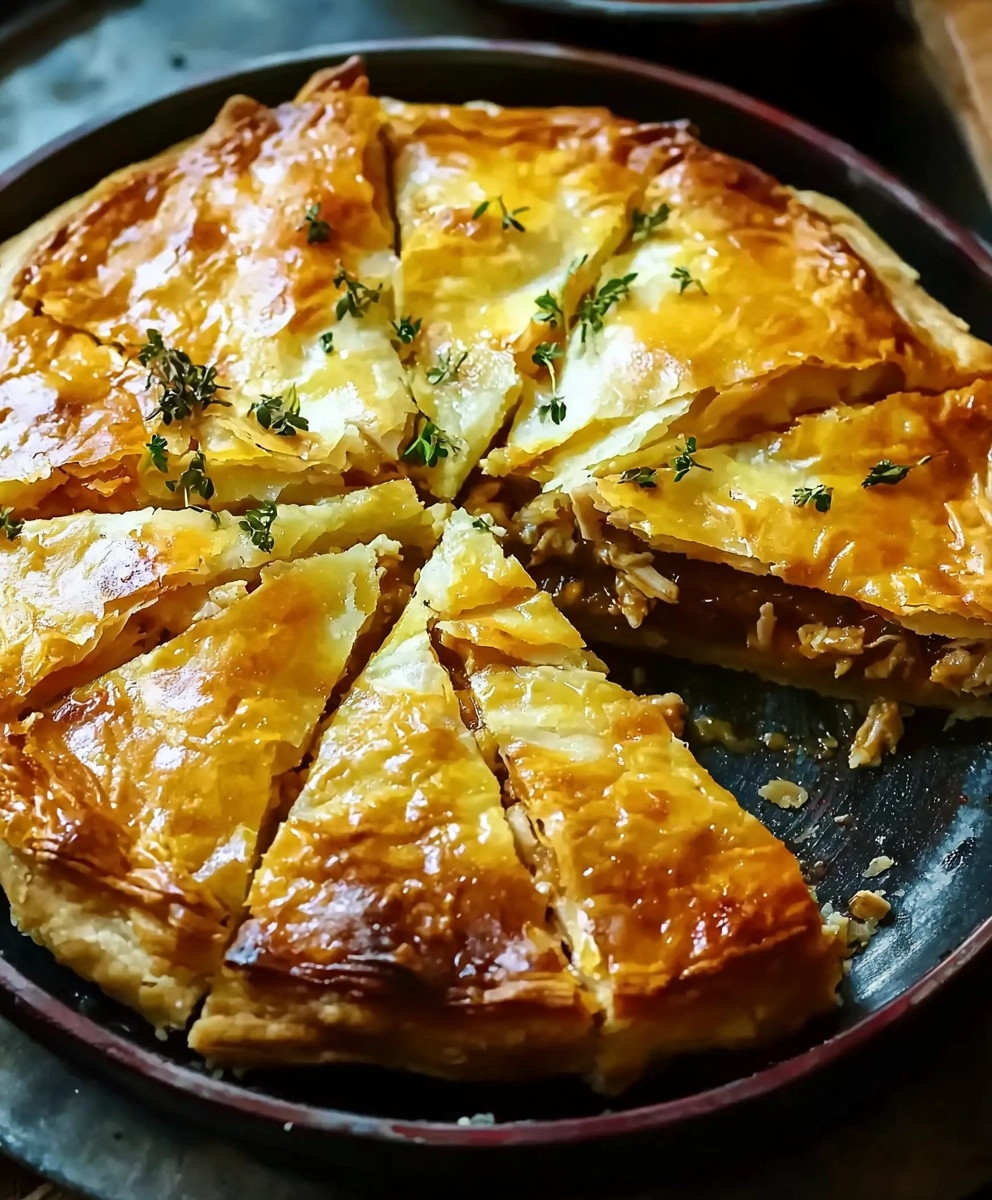 Greek Chicken Pie