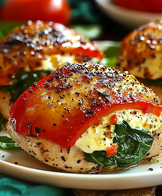 Stuffed Chicken with Spinach
