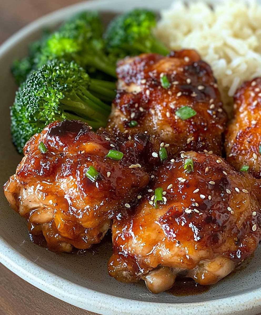 Soy Garlic Chicken Thighs