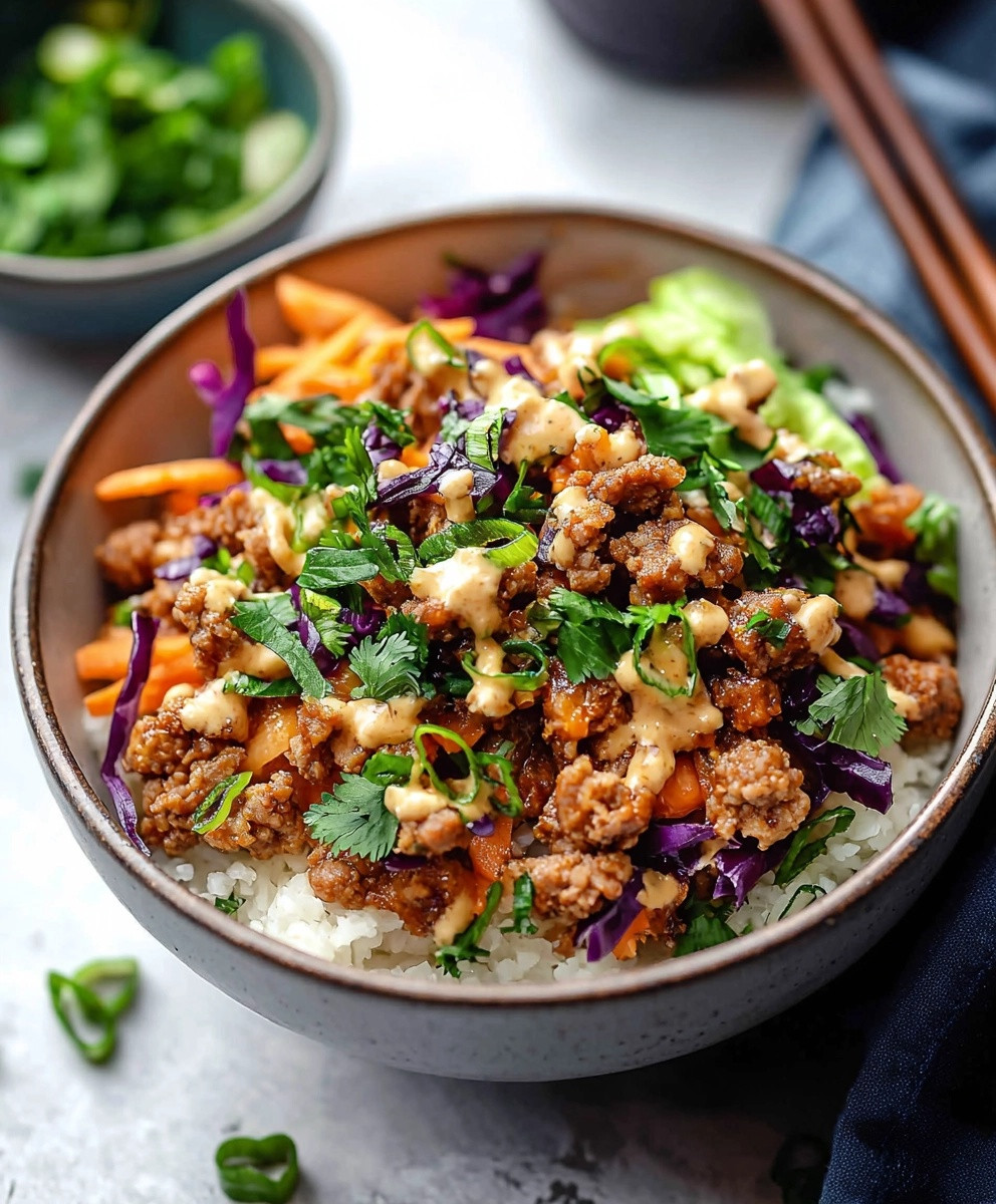 Egg Roll Bowl with Ground Turkey