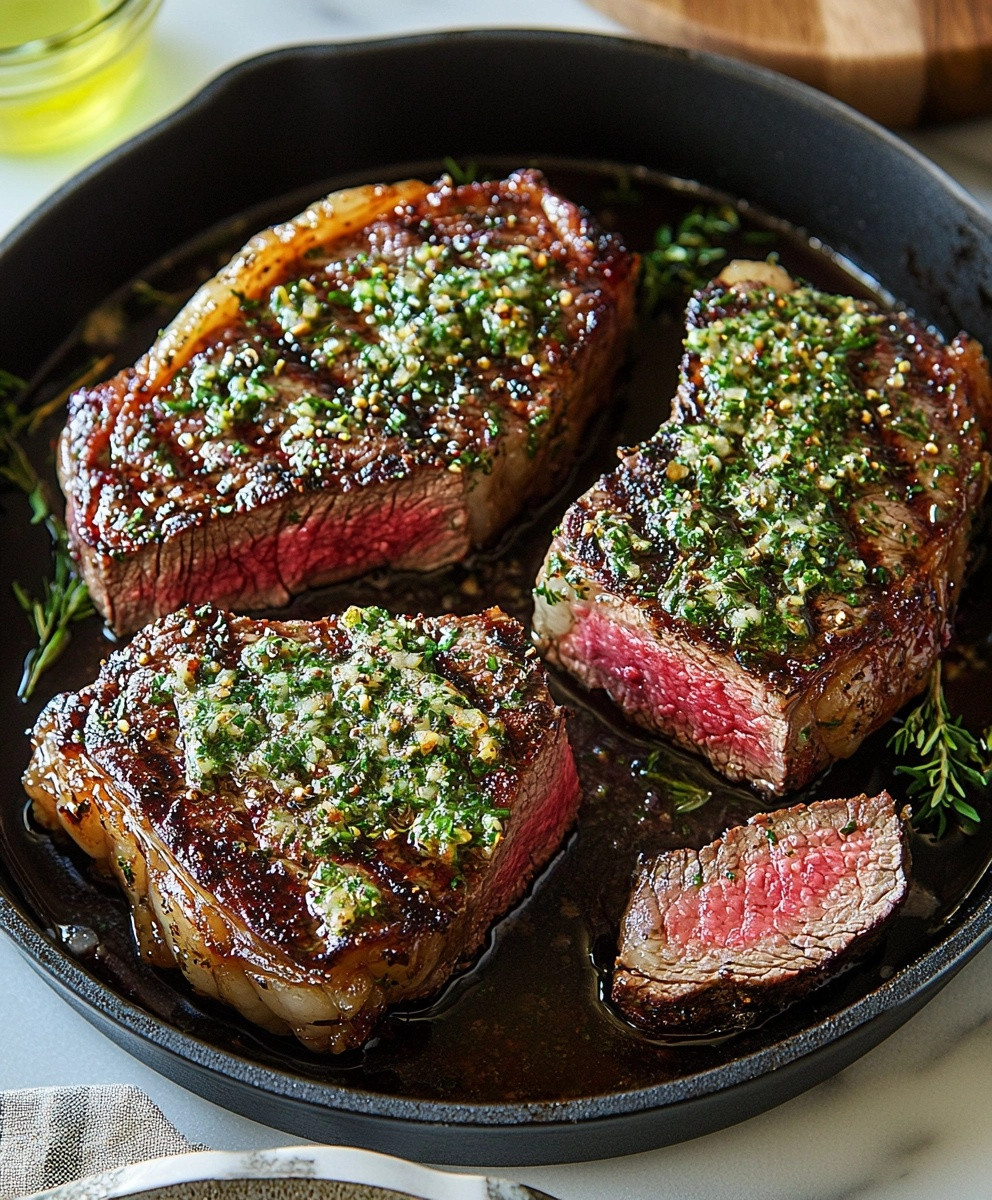 Garlic Herb Butter Steak