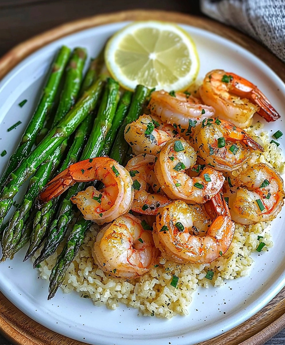 Garlic Butter Shrimp Asparagus