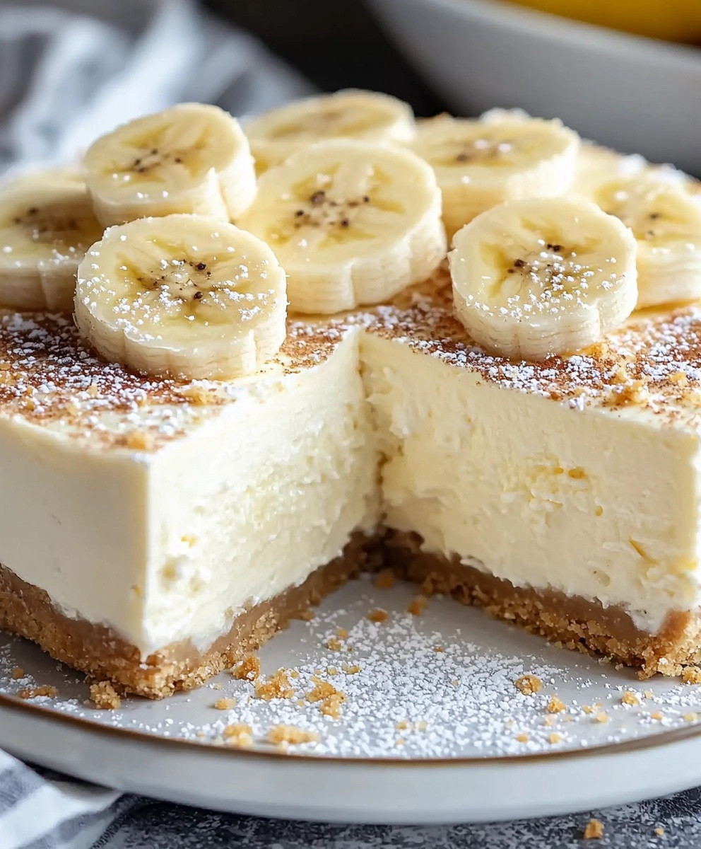 Banana Cream Cheesecake Dessert