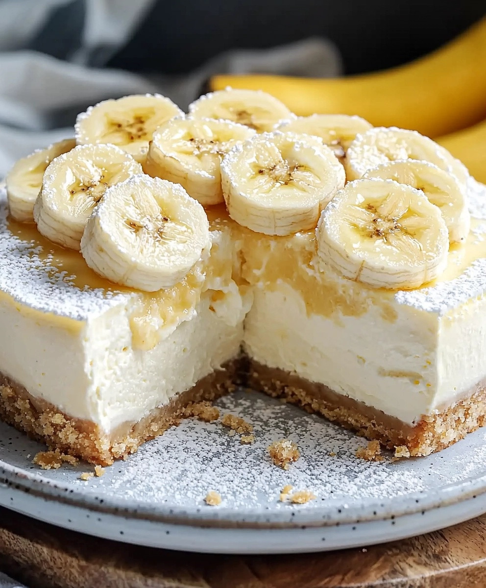 Banana Cream Cheesecake Dessert