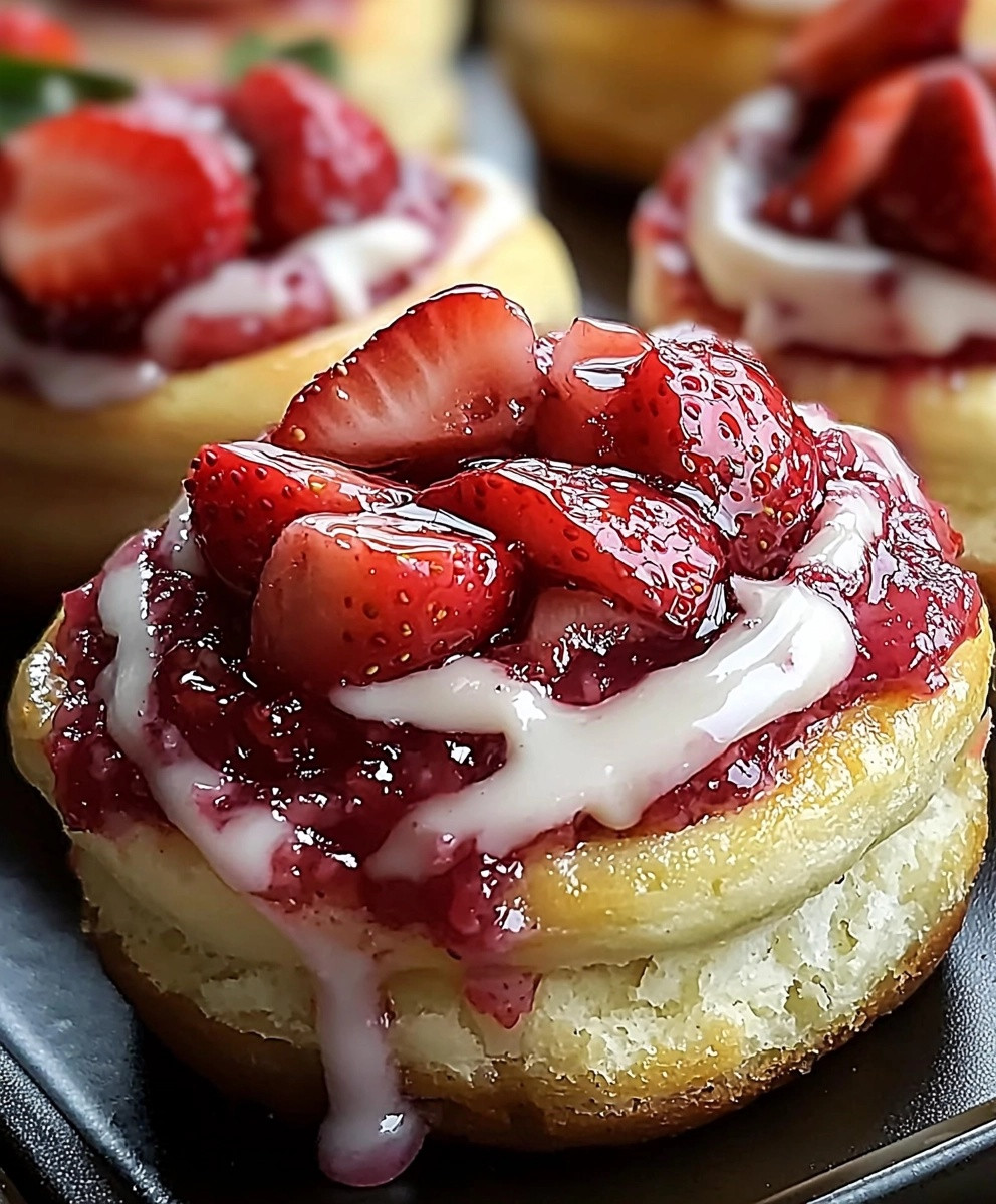 Strawberry Cheesecake Cinnabon Rolls