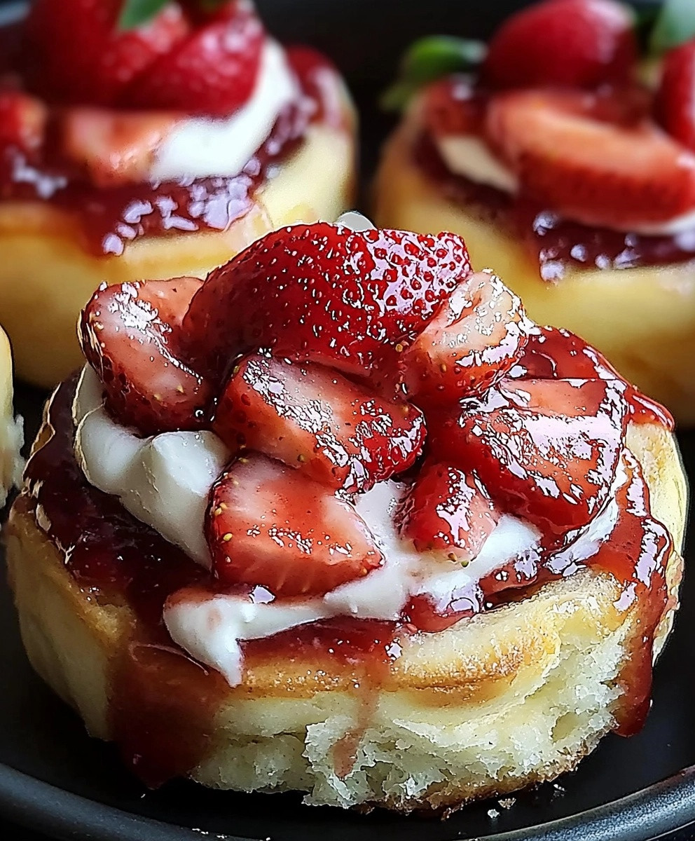 Strawberry Cheesecake Cinnabon Rolls