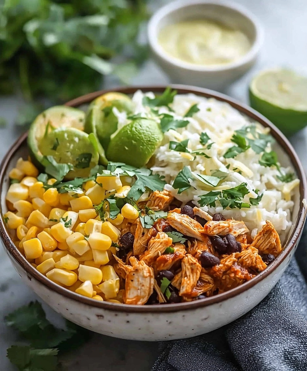 Slow Cooker Chicken Burrito Bowl