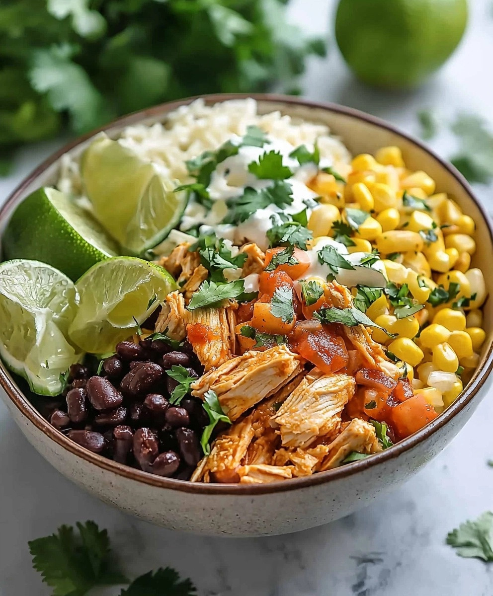Slow Cooker Chicken Burrito Bowl