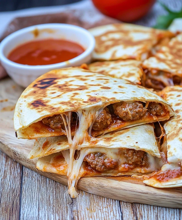 Meatball Quesadillas Dinner