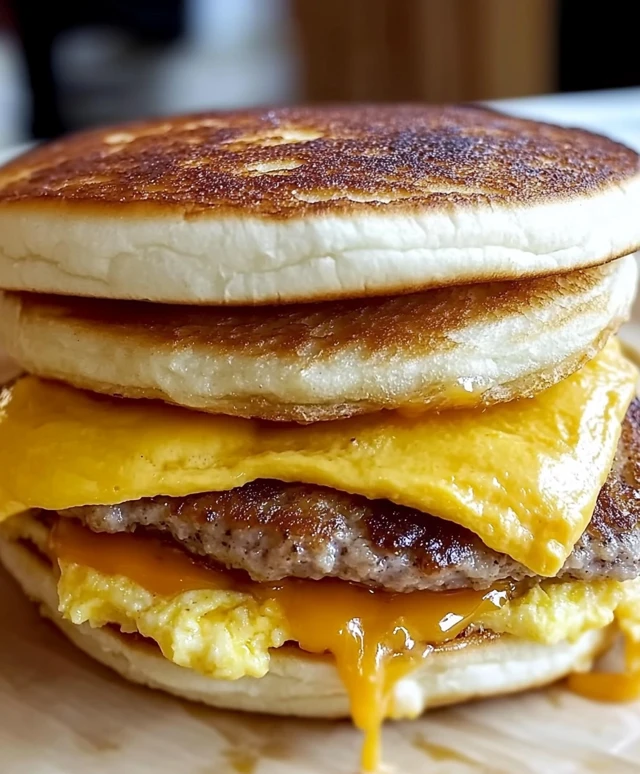 Homemade McGriddle Sandwiches