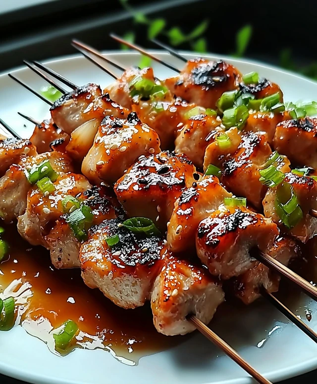 Honey Garlic Chicken Kabobs
