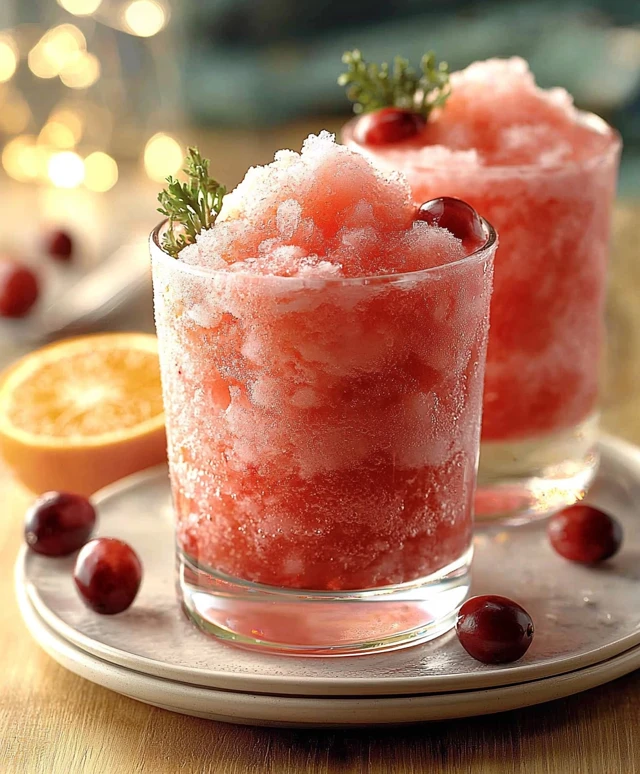 Cranberry Orange Vodka Slush